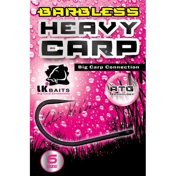 LK Baits Háčky Heavy Carp Barbless Bez Protihrotu Velikost 6