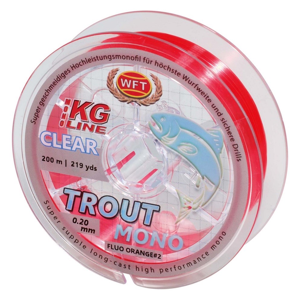WFT Vlasec Trout Mono Clear Orange 200 m (1)