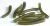 RidgeMonkey Rovnátko Connexion Curve Kickers Weed Green 10 ks