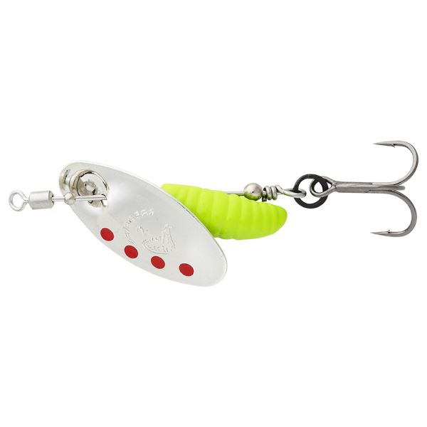 Savage Gear Třpytka Grub Spinners Silver Red Lime