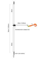 Spro Návazec Na Tresky Salt Twister Red 90 cm (1)