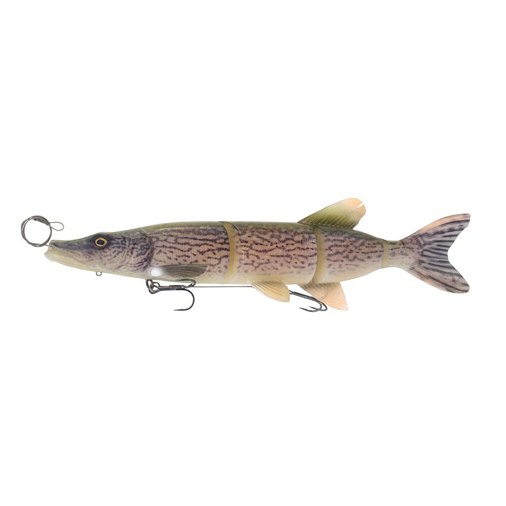 Savage gear gumová nástraha 3d line thru pike white pike - 48 cm 820 g