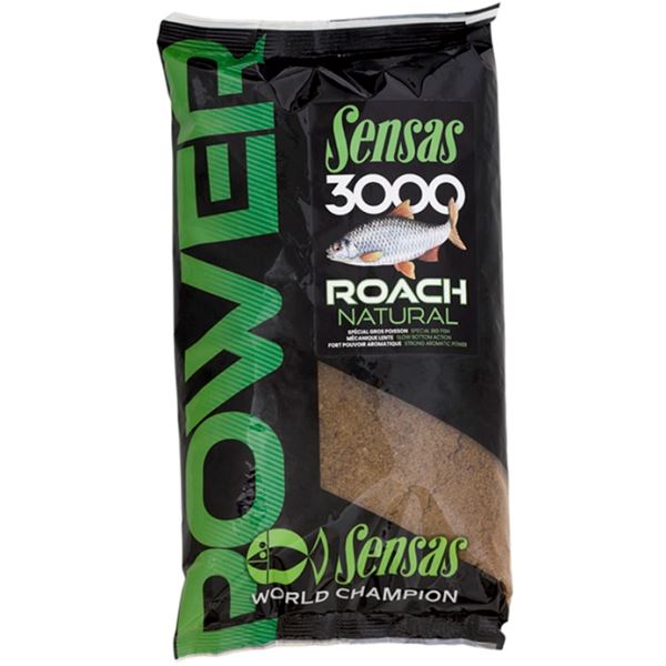 Sensas Krmítková Směs 3000 Power Roach Natural Plotice 1 kg