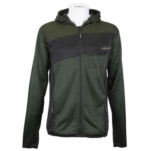 Trakker Mikina Marl Fleece Back Hoody