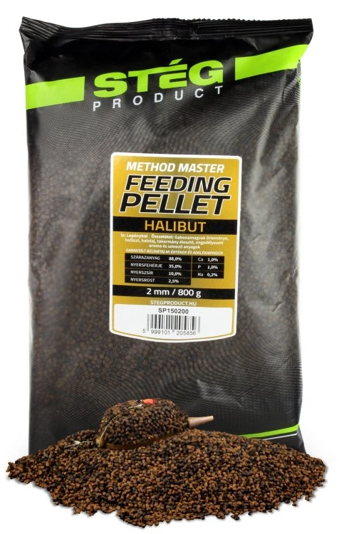 Levně Stég pelety feeding pellet 800 g 2 mm - halibut