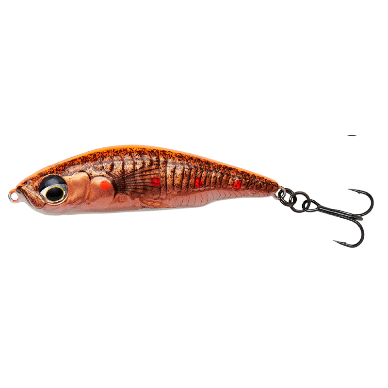 Levně Savage gear wobler 3d sticklebait pencil sinking fluo orange copper - 5,5 cm 7 g
