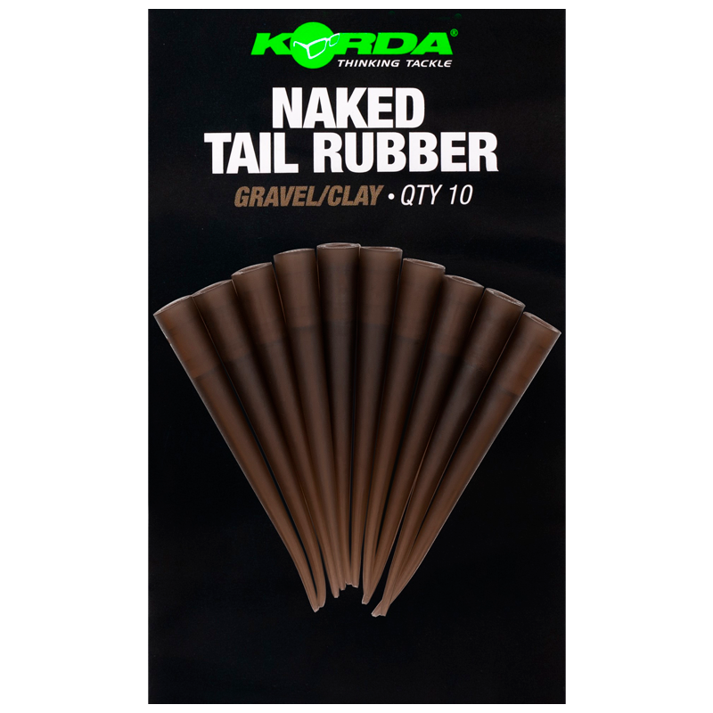 Korda převleky naked tail rubber - gravel/clay