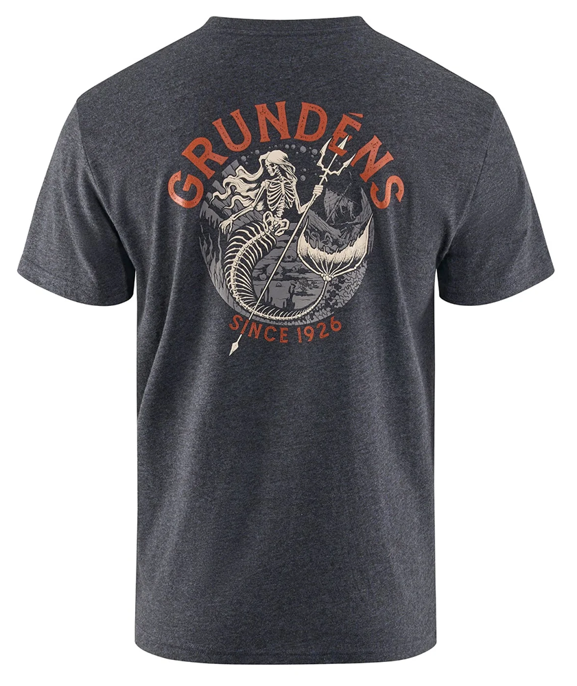 Grundéns tričko dead reckoning ss t-shirt heather charcoal - xxl