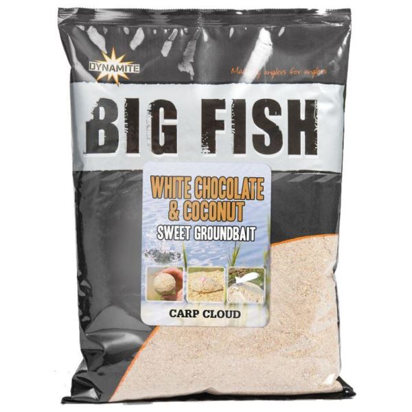 Dynamite Baits Krmítková Směs Groundbait Big Fish White Chocolate And Coconut - 1,8 kg