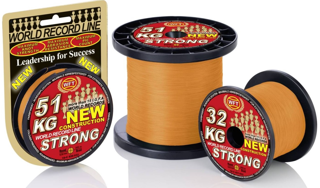 Wft šňůra kg strong orange 600 m - 0,22 mm 32 kg