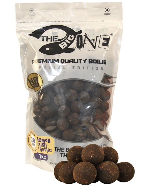 Levně The one boilies the big one lemon a fish a garlic 1 kg - 20 mm