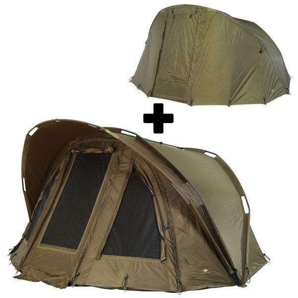 Giants Fishing Bivak Gaube Bivvy 2 Man + Druhý Plášť Gaube 2 Man Overwrap