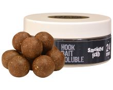 The One Rozpustné Boilies Hook Bait Soluble Black Smoked Fish 150 g - 24 mm