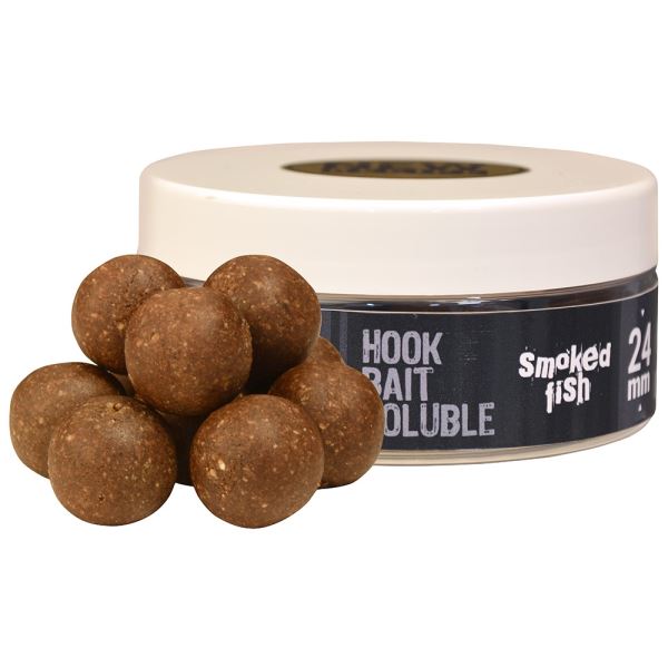 The One Rozpustné Boilies Hook Bait Soluble Black Smoked Fish 150 g