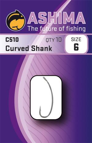 Ashima háčky c510 curved shank (10ks)-velikost 8