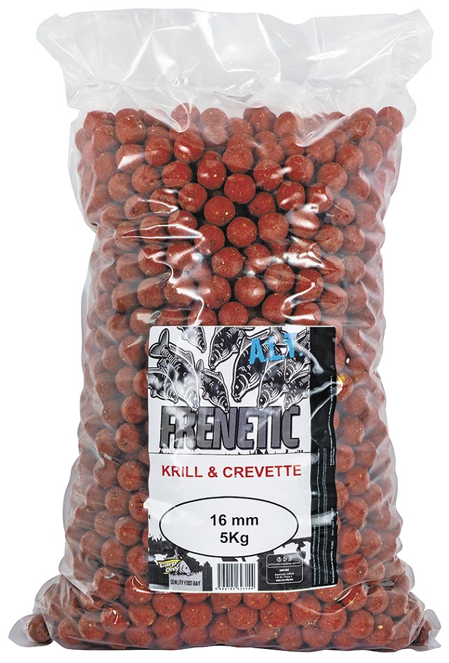 Levně Carp only frenetic a.l.t. boilies krill a kreveta 5 kg - 16 mm