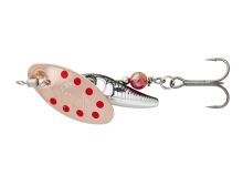 Savage Gear Třpytka Sticklebait Spinner Copper Red Dots
