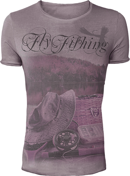 Hotspot design vintage tričko fly fishing-velikost xxl