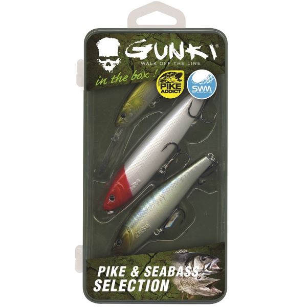 Gunki Sada woblerů Pike & Seabass Selection 3 ks
