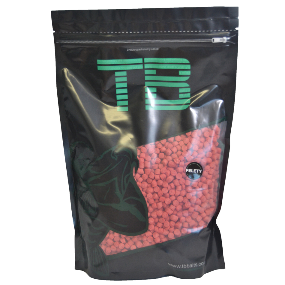 Levně Tb baits pelety strawberry butter-1 kg 10 mm