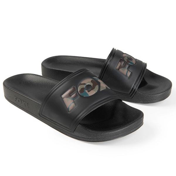Fox Pantofle Sliders Black