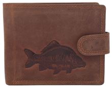 Mercucio Peněženka Světlehnědá Embos Kapr Lysec