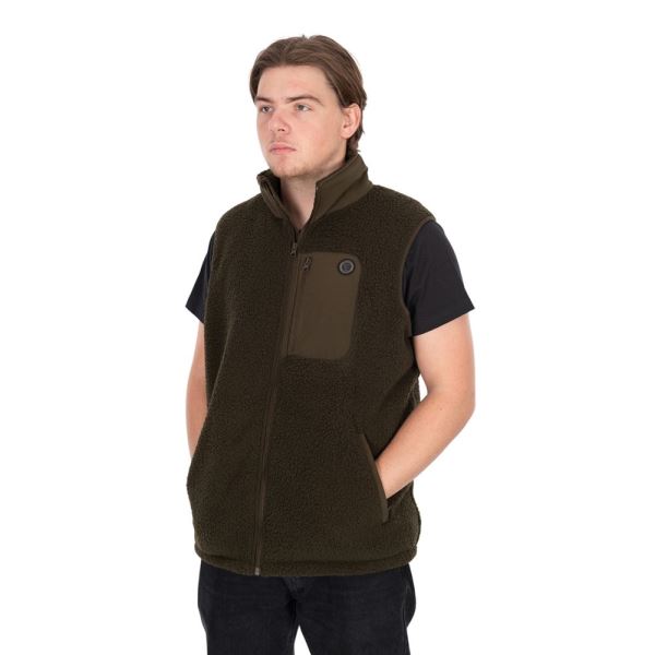 Fox Vesta Olive Sherpa Hybrid Gilet