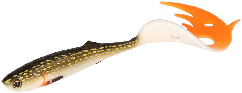 Levně Mikado gumová nástraha sicario pike tail pike balení - 10,5 cm 6 g 4 ks