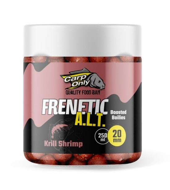 Carp only dipované boilies frenetic a.l.t. krill kreveta 250 ml - 24 mm