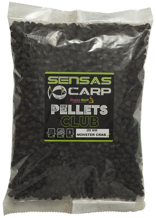 Levně Sensas pelety club monster crab 800 g - 8 mm