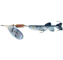 Dam Minnow Spinner Sinking Silver Black - 3 7 g