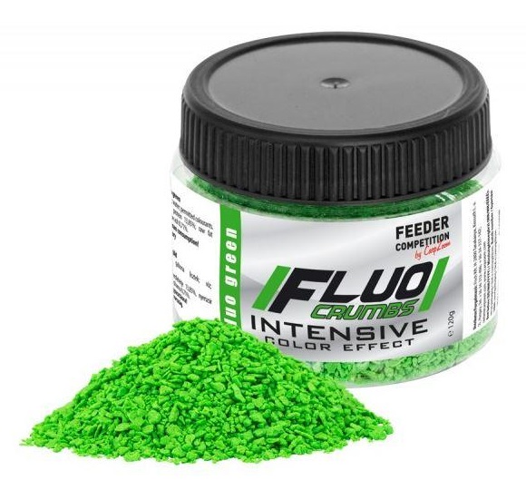 Levně Carp zoom anglická vločka fluo crubs 120 g - fluo zelená