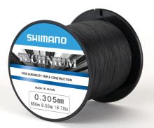 Shimano Vlasec Technium PB Černá-Průměr 0,285 mm / Nosnost 7,50 kg / Návin 650 m