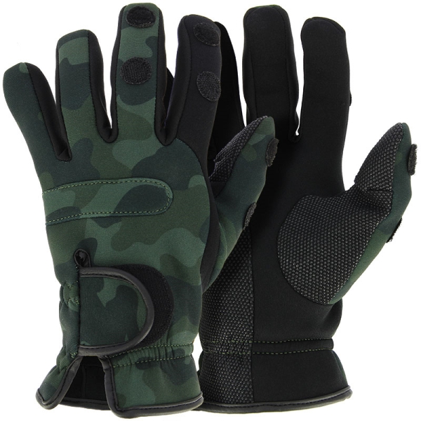 Levně Ngt neoprénové rukavice camo gloves-velikost l