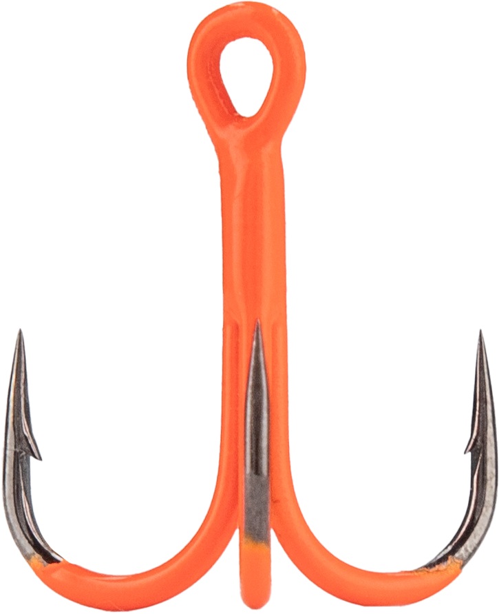 Mikado trojháčky jaws uv oranžové 6 ks - 2/0