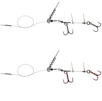 Savage Gear Návazec Linethru Corkscrew Rig 45 cm - Nosnost 31 Kg /Vel.Háčku 1/0/ 2 kusy