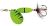 Kinetic Třpytka Fizz Green/Black Ribbon