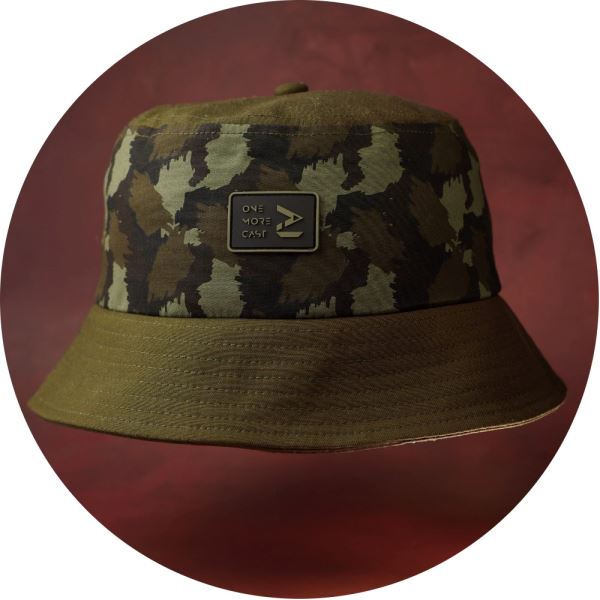 One More Cast Klobouk Splash Leaf Bucket Hat