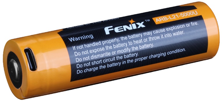 Levně Fenix dobíjecí baterie 21700 5000 mah s usb-c li-ion