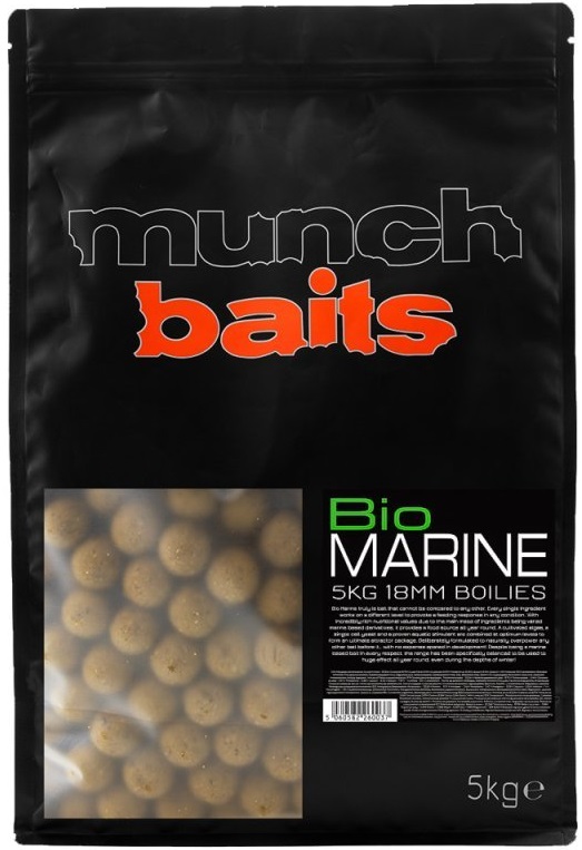 Levně Munch baits boilie bio marine-5 kg 18 mm