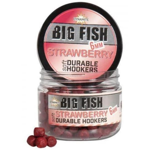 Dynamite Baits Měkčené Pelety Durable Hookers Strawberry 6 mm