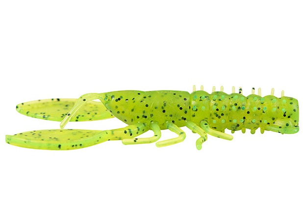 Fox rage gumová nástraha floating creature crayfish uv charttreuse 5 ks 9 cm