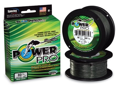 Levně Power pro splétaná šňůra moss green 135 m - průměr 0,36 mm nosnost 30 kg