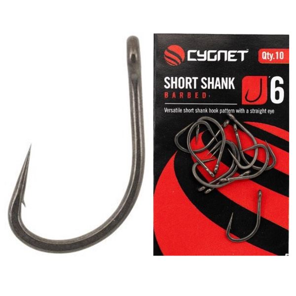 Cygnet Háčky Short Shank Hooks Barbed