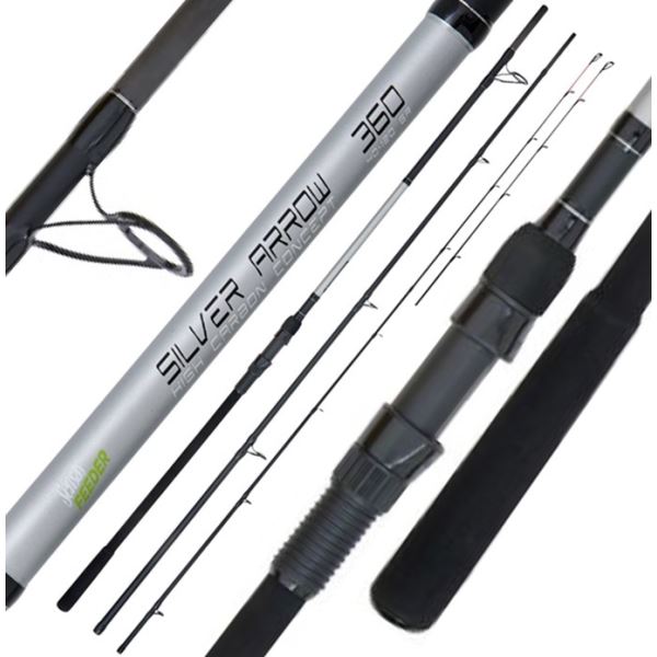 Sensas Prut Silver Arrow Feeder 3,6 m 40-120 g 3+2 Díly
