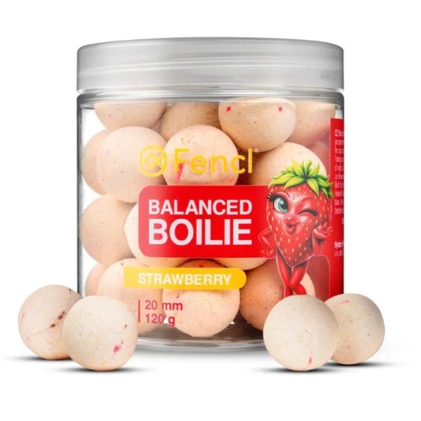 Fencl Vyvážené Boilie Balanced Strawberry 120 g 20 mm