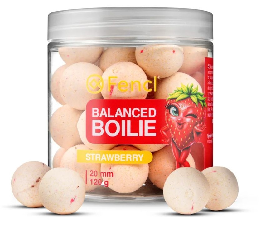 Fencl vyvážené boilie balanced strawberry 120 g 20 mm