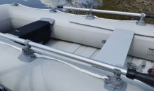 Sportex Nafukovací Čluny SHELF 230F Lamelová Podlaha s Úchyty FASTEN Zelený 2x Lavička (2)