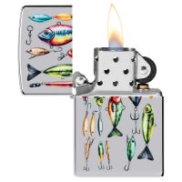 Zippo Benzínový Zapalovač Fishing Hooks Design (2)