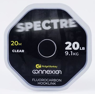 Levně Ridgemonkey fluorocarbon connexion spectre fluorocarbon hooklink 20 m - 15 lb